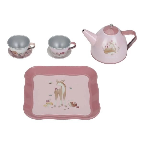 Little Dutch Fairy Garden Tinnen Theeservies in Koffer - Afbeelding 5
