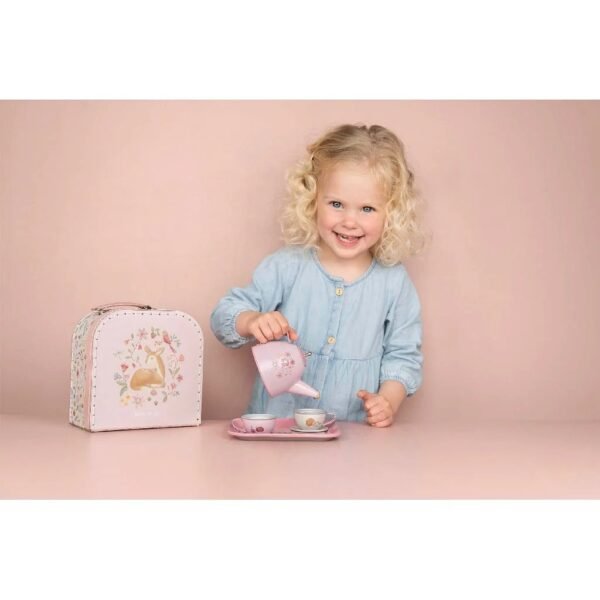 Little Dutch Fairy Garden Tinnen Theeservies in Koffer - Afbeelding 6