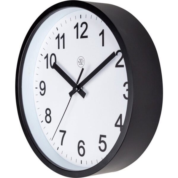 NeXtime NX-7366ZW Wandklok Robust 25.5 cm Zwart/Wit - Afbeelding 2
