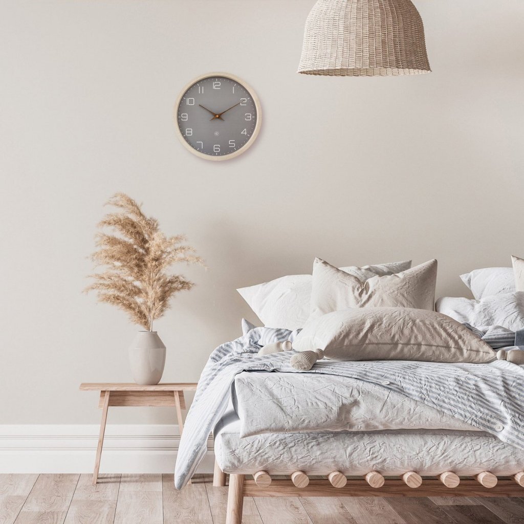 NeXtime NX-7373BE Wandklok ECO 30 cm Beige - Afbeelding 5