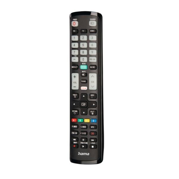 Hama Universele Afstandsbediening Samsung TV IR Lerend + Lichtgevende Toetsen Zwart - Afbeelding 3