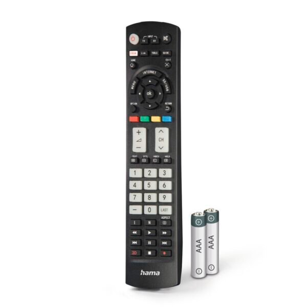 Hama Universele Afstandsbediening Panasonic TV IR Lerend + Lichtgevende Toetsen Zwart - Afbeelding 4