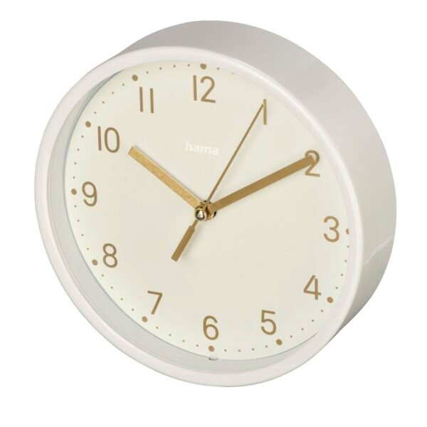 Hama Tafelklok Madeira Tikt Niet 16 cm Wit/Goud - Afbeelding 2