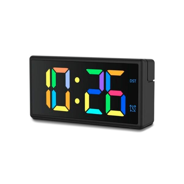 Hama Digitale Wekker Ibiza met Multicolor-Display USB-Oplaadfunctie Zwart