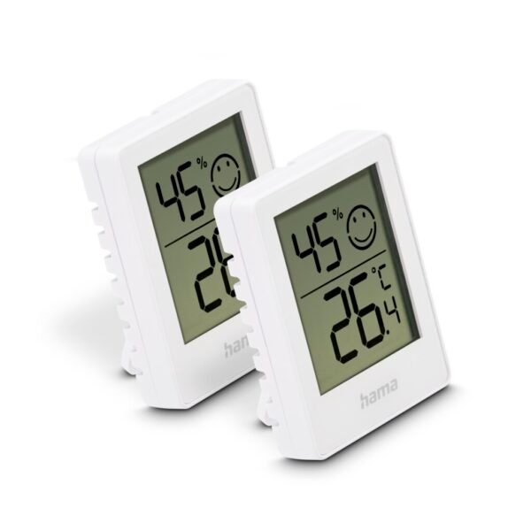 Hama Baros Digitale Thermometer en Hygrometer voor Binnen 2 Stuks Wit - Afbeelding 2
