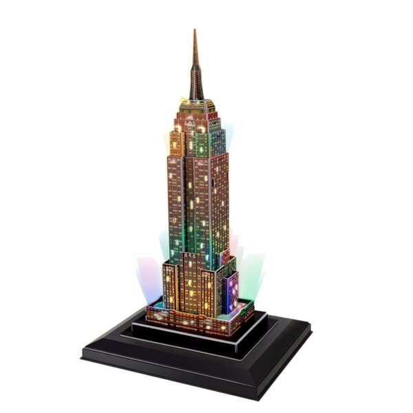 Cubic Fun 3D Puzzel Empire State Building + LED Verlichting 58 Stukjes - Afbeelding 2