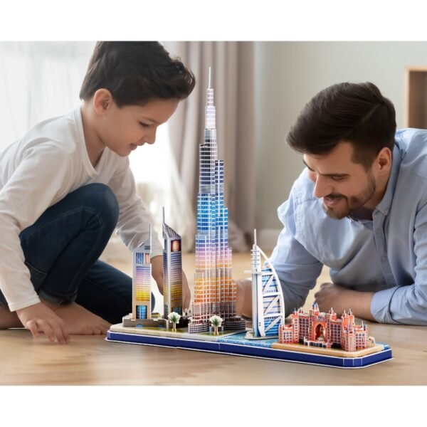 Cubic Fun 3D LED Puzzel Dubai 182 Stukjes - Afbeelding 3