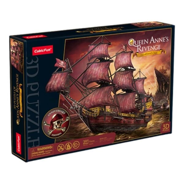 Cubic Fun 3D Puzzel Queen Anne Revenge 391 Stukjes - Afbeelding 3