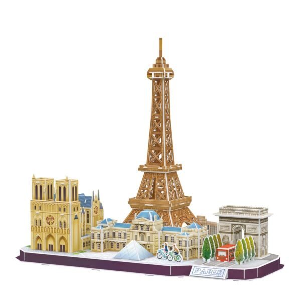 Cubic Fun City Line 3D Puzzel Parijs 114 Stukjes - Afbeelding 2