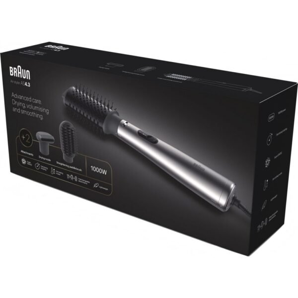 Braun AS4.3 BRAS430E Föhnborstel 1000W Zwart/Zilver - Afbeelding 5
