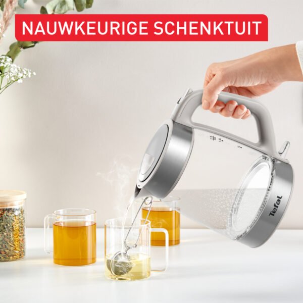 Tefal KI605B Glazen Waterkoker 1.7L 2200W Grijs/RVS - Afbeelding 7