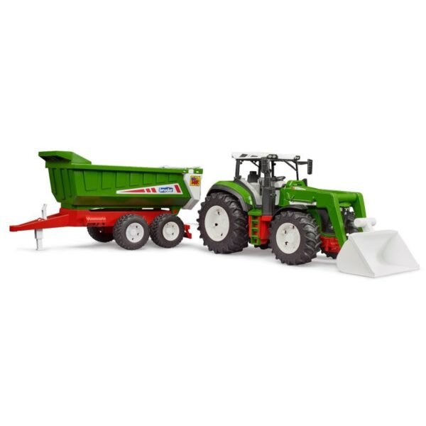 Bruder 03452 Roadmax Tractor met Frontlader + Dumptrailer - Afbeelding 2