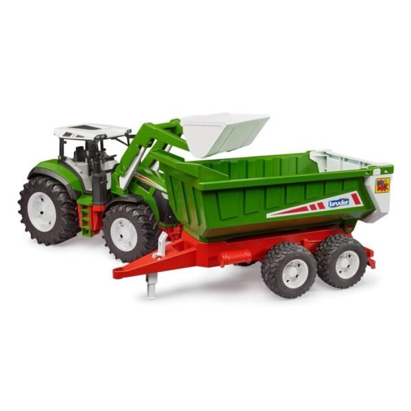 Bruder 03452 Roadmax Tractor met Frontlader + Dumptrailer - Afbeelding 3