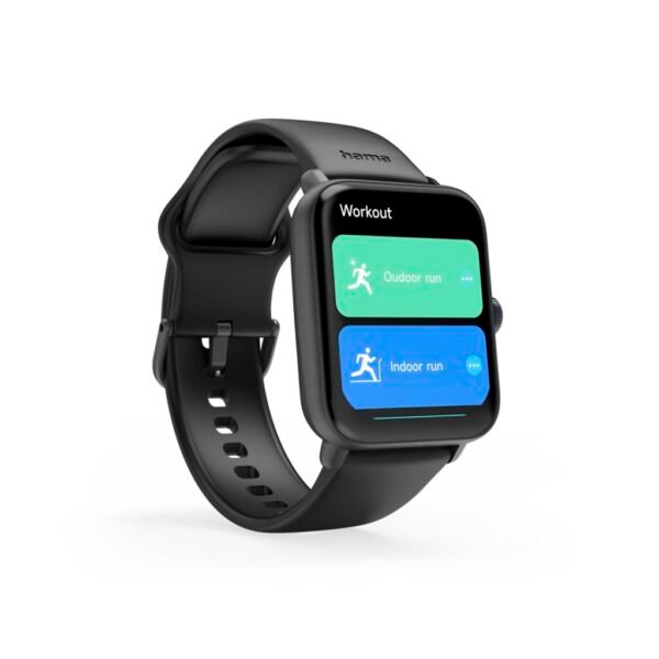 Hama 6010 Smartwatch TFT-Display Telefoonfunctie Waterdicht + GPS Zwart - Afbeelding 5