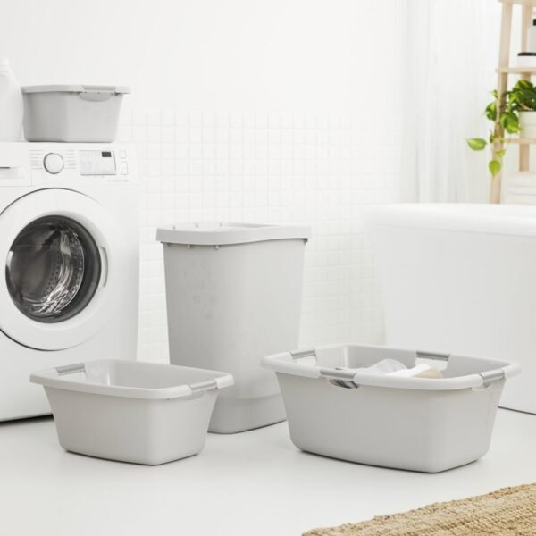 Rotho Flowers Wasmand 25L Cool Grey - Afbeelding 2