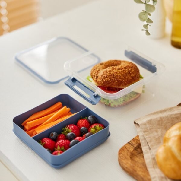 Rotho Memory Lunchbox Snack To Go 1L Horizon Blauw/Transparant - Afbeelding 3