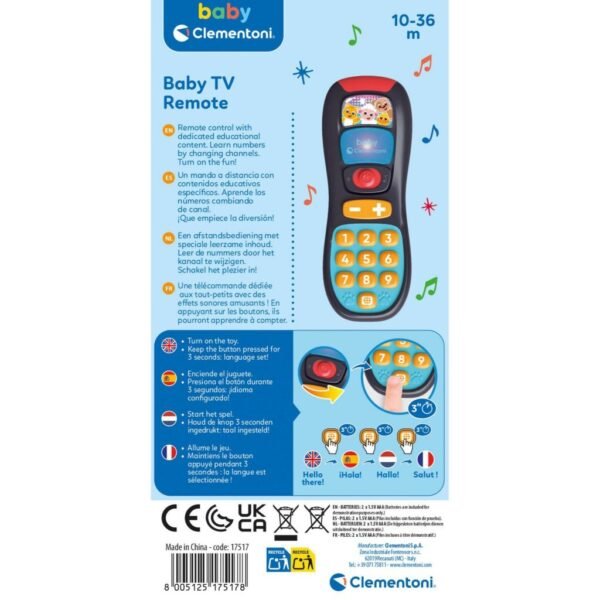Clementoni Baby Afstandsbediening + Licht en Geluid - Afbeelding 5