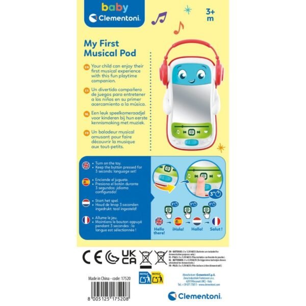 Clementoni Baby MP3 Speler + Geluid Assorti - Afbeelding 3