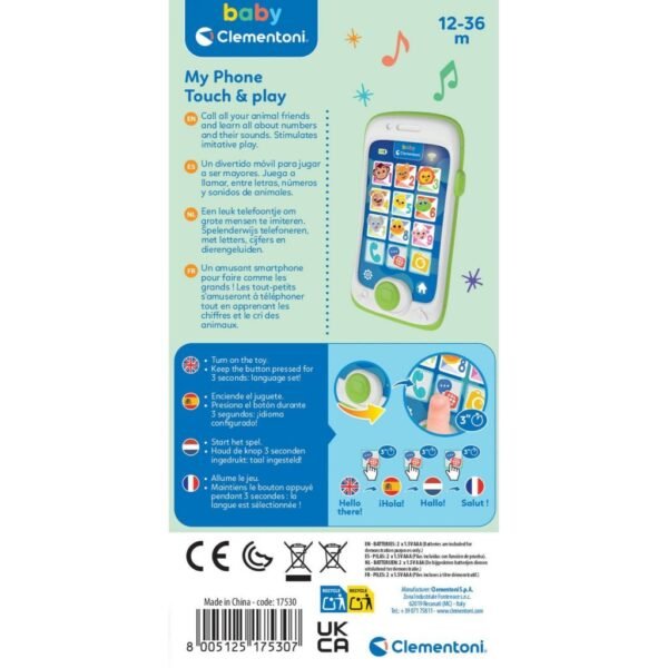 Clementoni Baby Touch & Play Smartphone NL + Geluid - Afbeelding 4