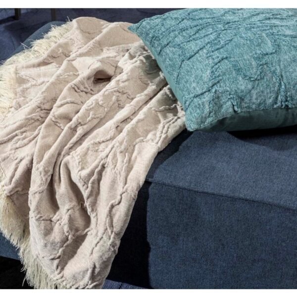 Dutch Decor Florine Plaid met Franjes 140x180 cm Beige - Afbeelding 2