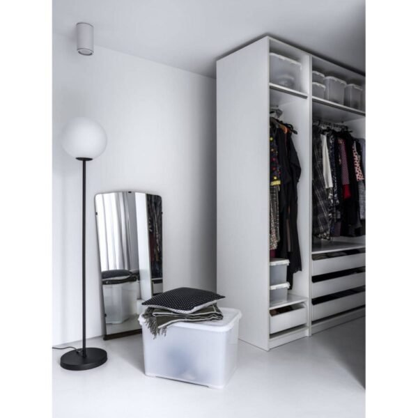 Curver Handy+ Opbergbox 50L Transparant/Grijs/Wit - Afbeelding 2