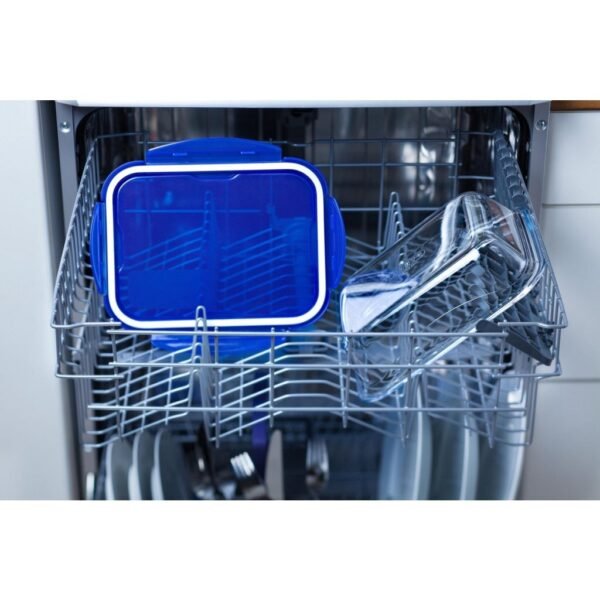 Pyrex Cook & Go Glazen Ovenschaal + Deksel 24x18x6 cm Transparant/Blauw - Afbeelding 5