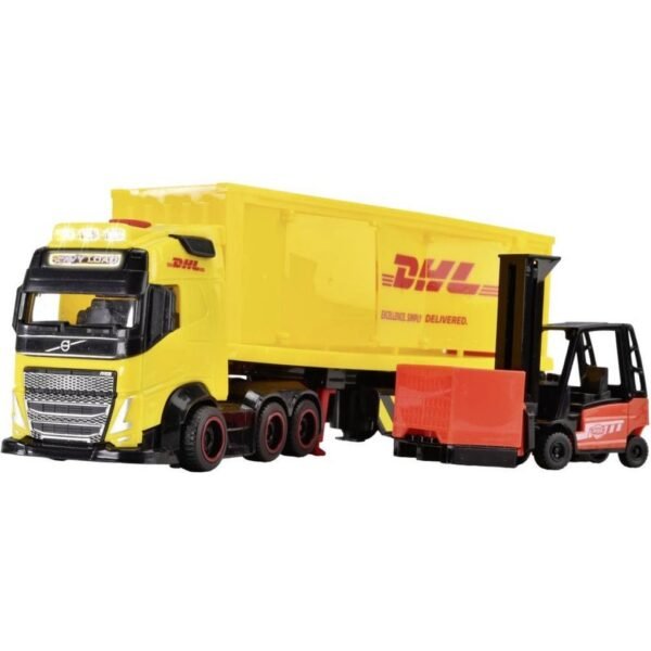 Dickie Toys DHL Vrachtwagen + Heftruck + Licht en Geluid - Afbeelding 3