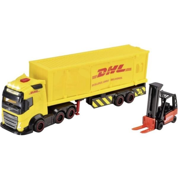 Dickie Toys DHL Vrachtwagen + Heftruck + Licht en Geluid - Afbeelding 4