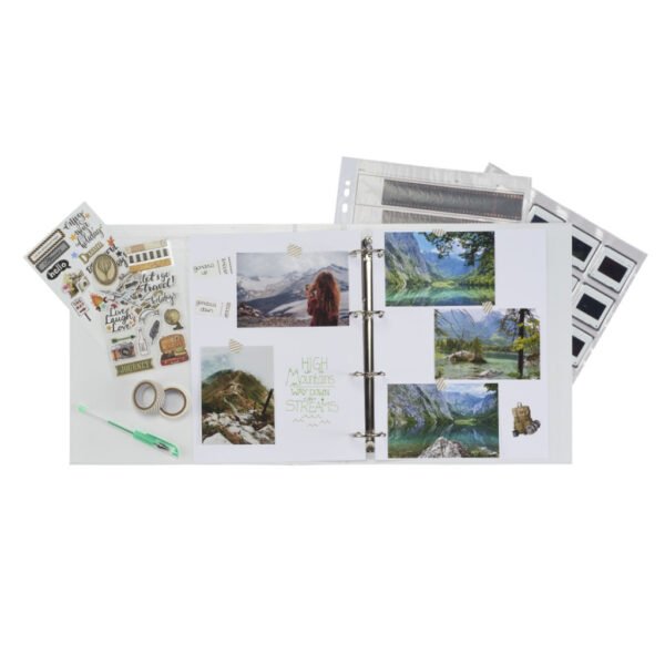 Hama Ordner met 4-D-ring Mechaniek 70 mm Rugbreedte + Cassette Wit - Afbeelding 4
