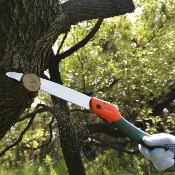 TerCasa JU-998502 Tuinzaag met Inklapbaar Blad 23 cm Oranje/Groen - Afbeelding 4