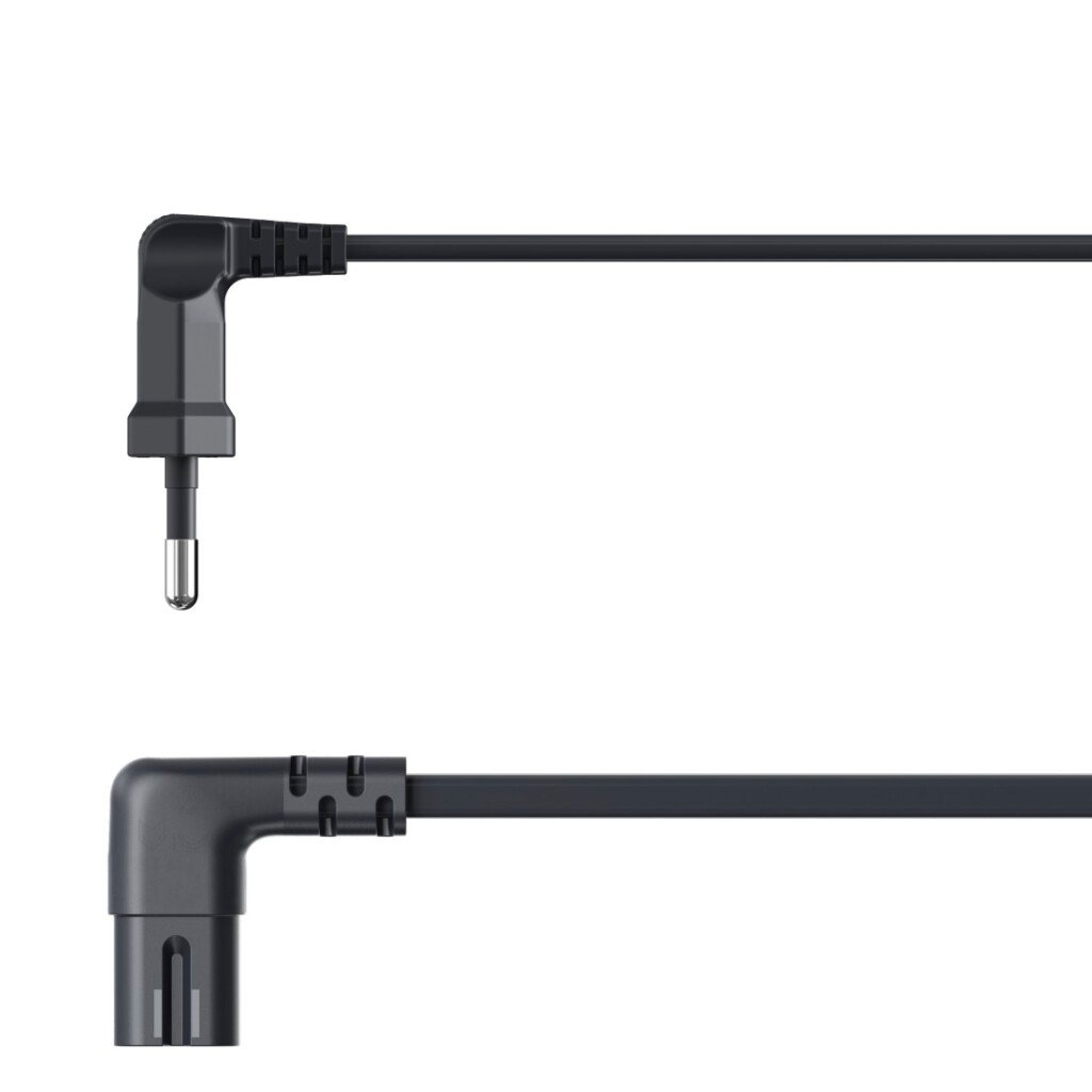 Hama Netsnoer Aan Beide Zijden Haaks Euro-stekker Dubbele Groef/C7 3 M Zw. - Afbeelding 3