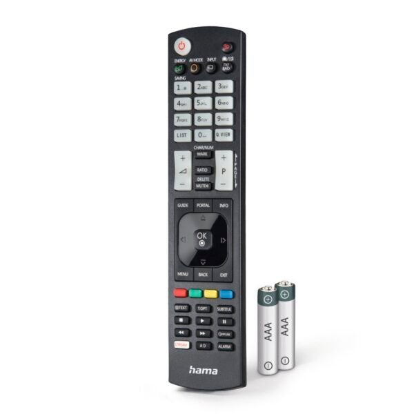 Hama Universele Afstandsbediening LG TV IR Lerend + Lichtgevende Toetsen Zwart - Afbeelding 4