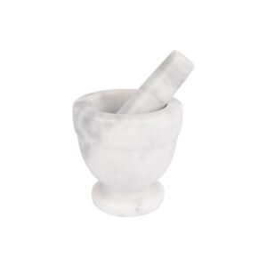 Marmeren Vijzel 21 cl 10 cm Wit/Grijs