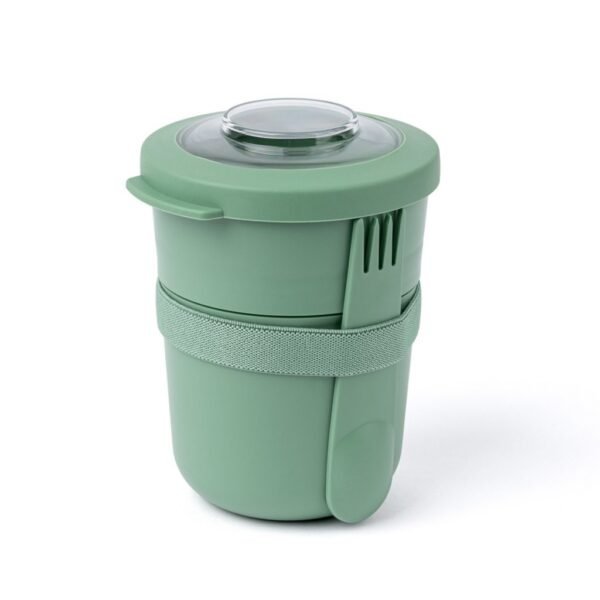 Amuse Tylla Duo Oat Lunchbowl 150+450 ml + Spork Sage - Afbeelding 2