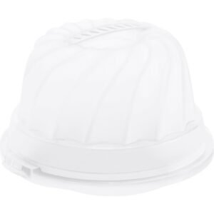 Rotho Fresh Cakedoos Tulband 30.5 cm Wit/Transparant