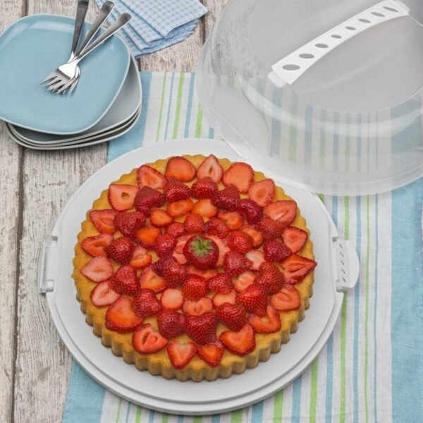 Rotho Fresh Taartdoos 35.5 cm Wit/Transparant - Afbeelding 2