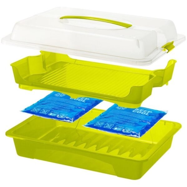 Rotho Fresh Partybutler Serveertray 43.5x11x29.5 cm Wit/Transparant - Afbeelding 2