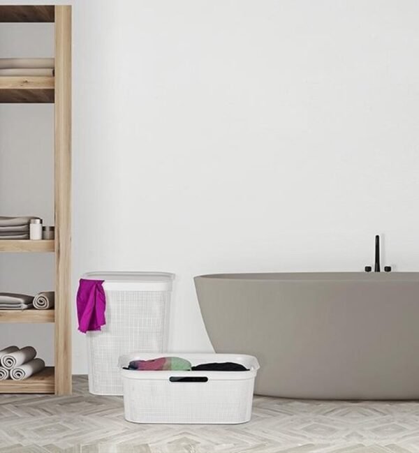 Rotho Flexibele Wasmand Brisen 41 L Wit - Afbeelding 2