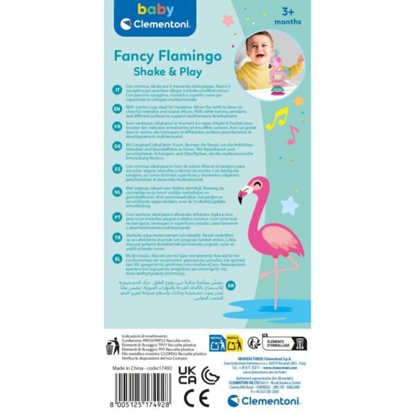 Clementoni Baby Shake & Play Flamingo + Geluid - Afbeelding 6