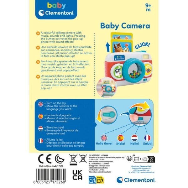 Clementoni Baby Foto Camera + Licht en Geluid - Afbeelding 5