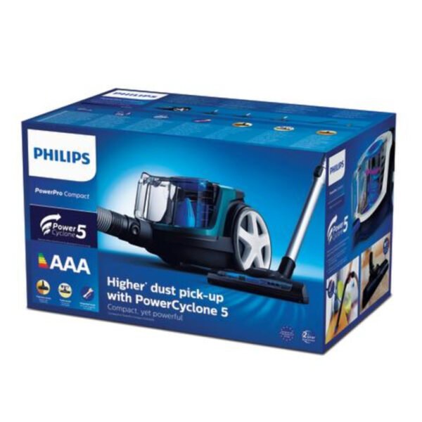 Philips FC9334/09 PowerPro Compact Stofzuiger 900W Zwart/Blauw/Groen/Grijs - Afbeelding 7