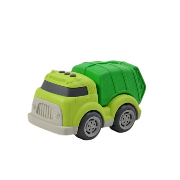 Bioplastic Vuilniswagen 18 cm Groen - Afbeelding 2