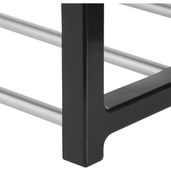 Mesa Living Schoenenrek 50x57x19 cm  Zwart/Zilver - Afbeelding 3