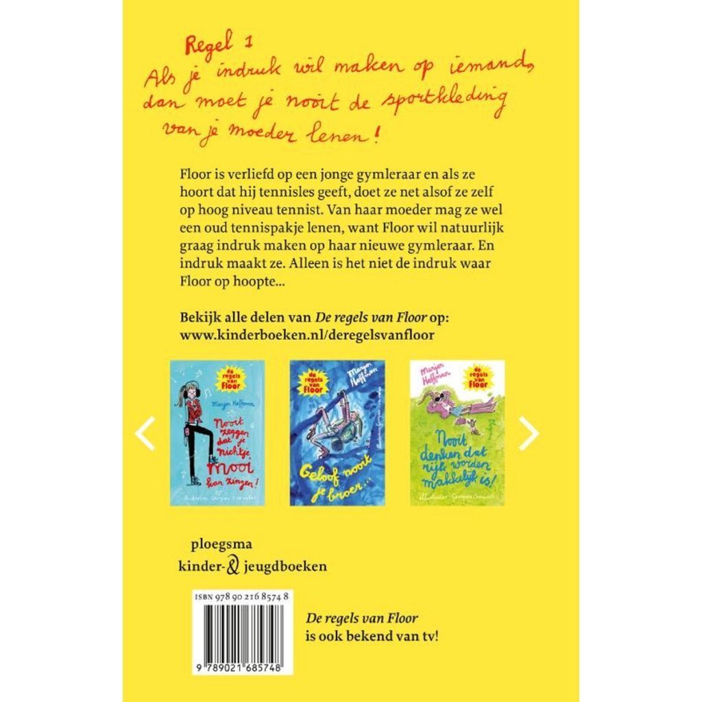 Boek De Regels van Floor Leen Nooit Sportkleding van je Ouders! - Afbeelding 2