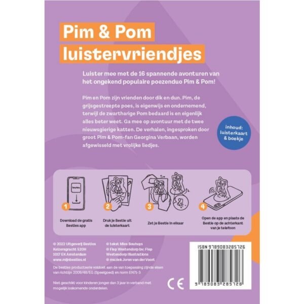 Besties Luisterkaart Pim & Pom Luistervriendjes - Afbeelding 2