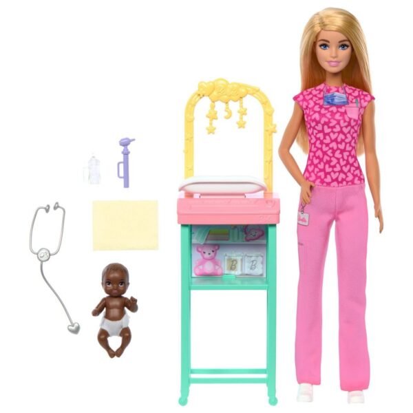 Barbie Career Baby Dokter Speelset - Afbeelding 3