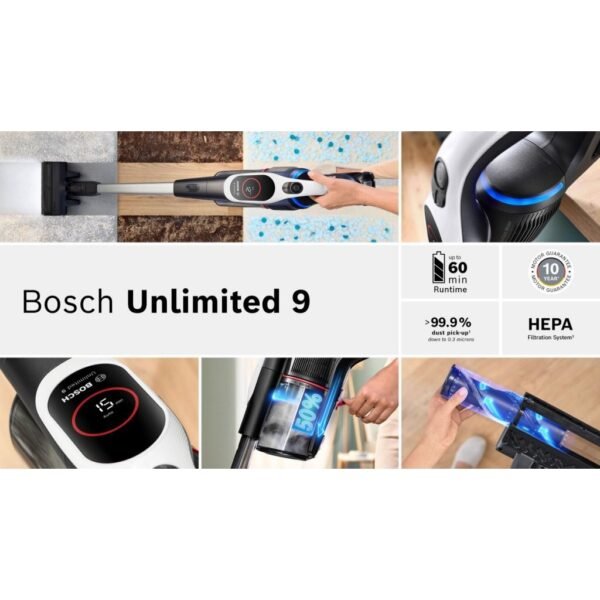 Bosch BCS931WBA Accu Steelstofzuiger Zwart/Zilver - Afbeelding 3