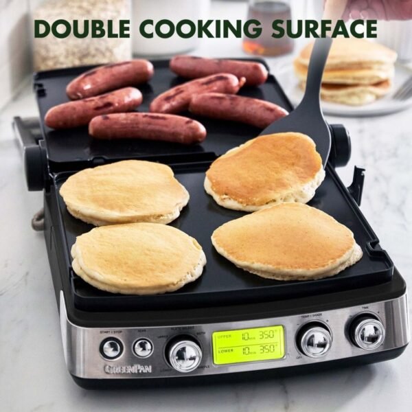 GreenPan Elite Contactgrill RVS/Zwart - Afbeelding 2