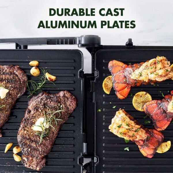 GreenPan Elite Contactgrill RVS/Zwart - Afbeelding 3