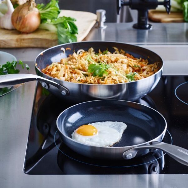 GreenPan Geneva Koekenpan 20 cm RVS - Afbeelding 3